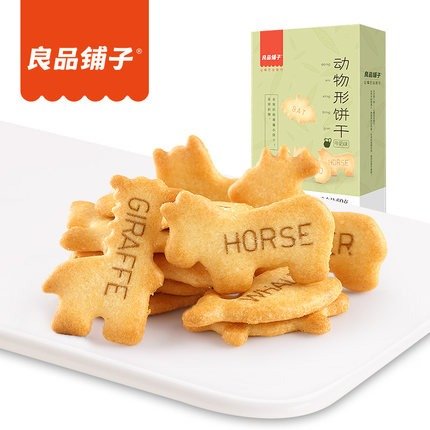 【海外用户专享链接】良品铺子 动物形饼干60gx1袋牛奶味中国零食
