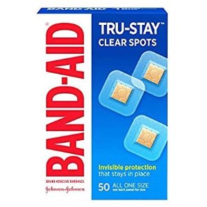 白菜价：Band-Aid 透明创可贴 50片 小片装