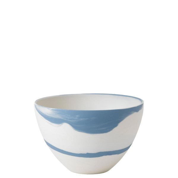 蓝色卵石餐碗 18cm