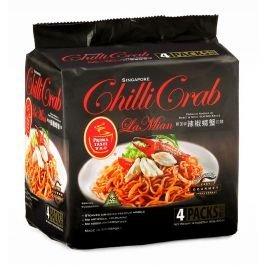 Singapore Chili Crab Flavored La Mian Noodle 5.6oz(160g) 4 Packs