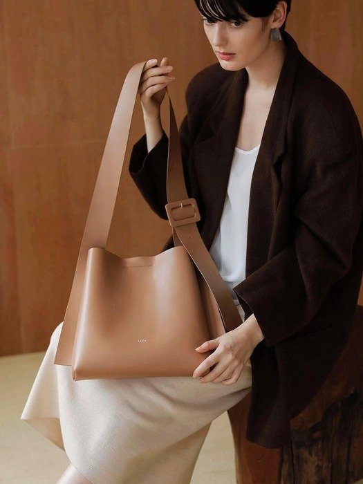 ARC Small Bucket Bag- Artificial Leather_Camel