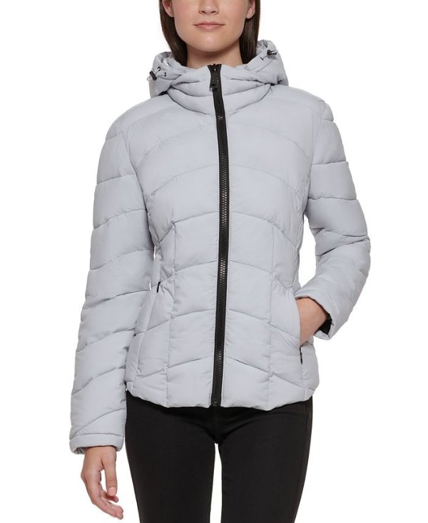 Hooded Stretch Packable Puffer Coat, Created for Macy's