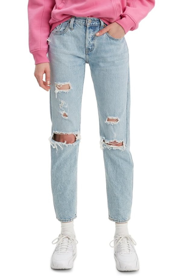 501® Ripped Tapered Leg Jeans