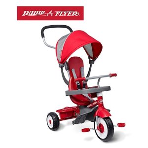 Radio Flyer 4-合-1 儿童玩具骑行三轮车