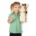 Zoo Friends Hand Puppets, Puppet Sets, Elephant, Giraffe, Tiger, and Monkey, Soft Plush Material, Set of 4, 14” H x 8.5” W x 2” L