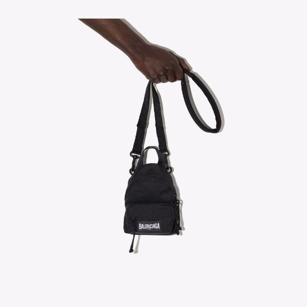 Black Oversized Mini Backpack | Browns