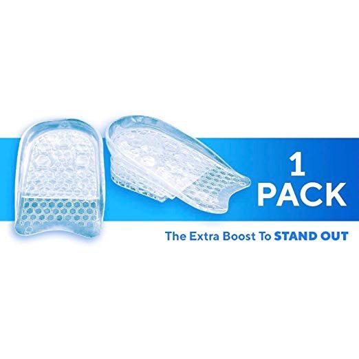 Sky Risers - Height Increase Insole (1 Pair) 4 Layer Silicone Gel Heel Cushion Pads Inserts, Increased Height Shoe Inserts for Men & Women with Advanced Comfort & Ergonomics