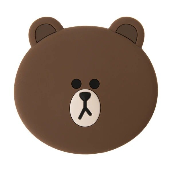 BROWN Silicone Hand Mirror