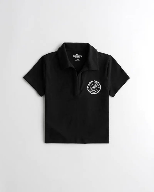 Embroidered Logo Graphic Polo