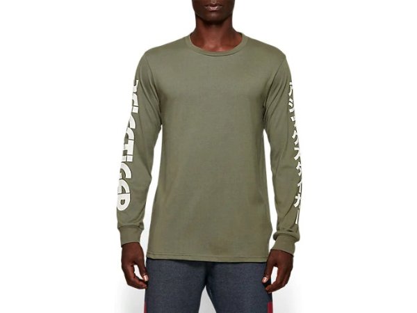 Men's Katakana Long Sleeve | Mantle Green | Long Sleeve Shirts | ASICS