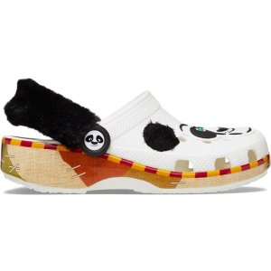 Crocs2双$50中大童功夫熊猫洞洞鞋