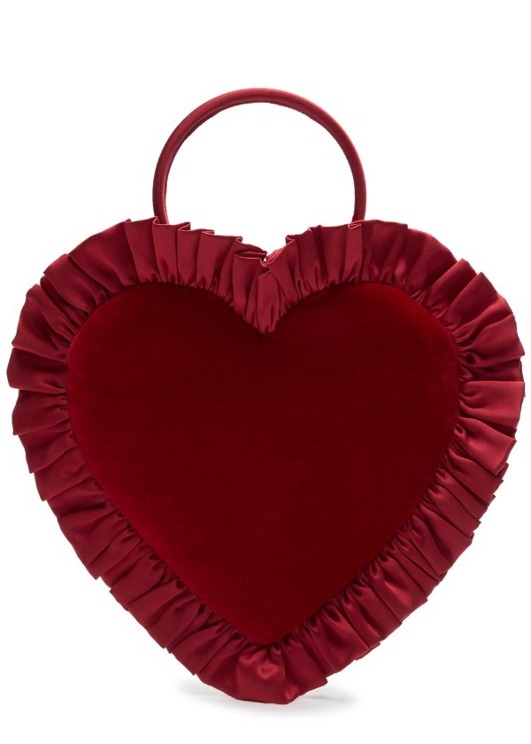 New Season The Heartbreaker velvet top handle bag