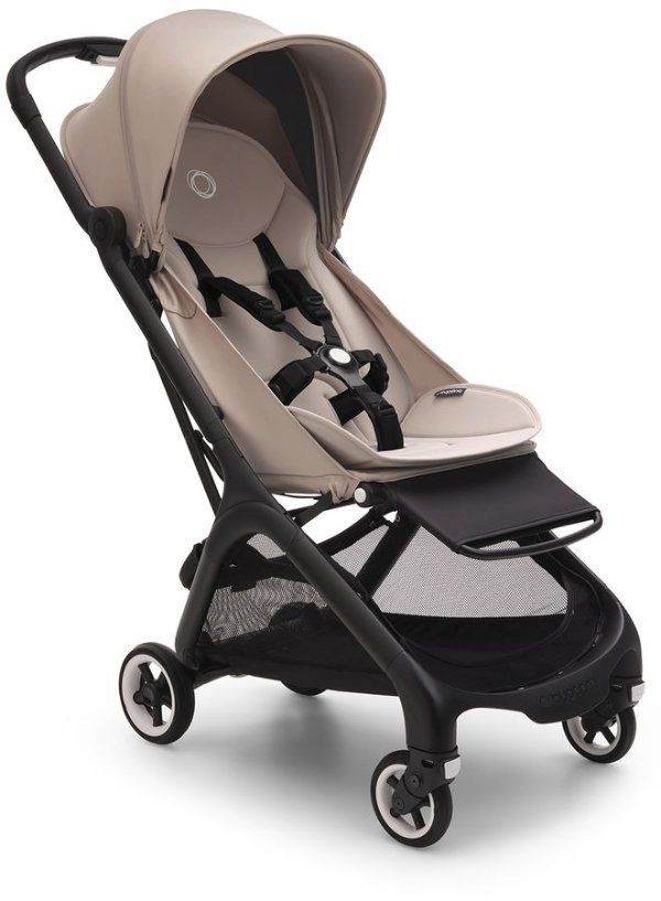 Butterfly Complete Compact Stroller - Black / Desert Taupe