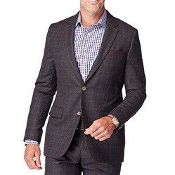 Charcoal Check Flannel Suit
