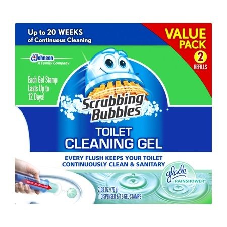 Toilet Cleaning Gel Starter Kit, Glade Rainshower, 2 ct, 1.34 oz