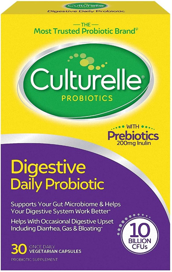 Daily Probiotic, 30 count Digestive Health Capsules | Works Naturally with Your Body to Keep Digestive System in Balance* | With the #1 Proven Effective Probiotic
