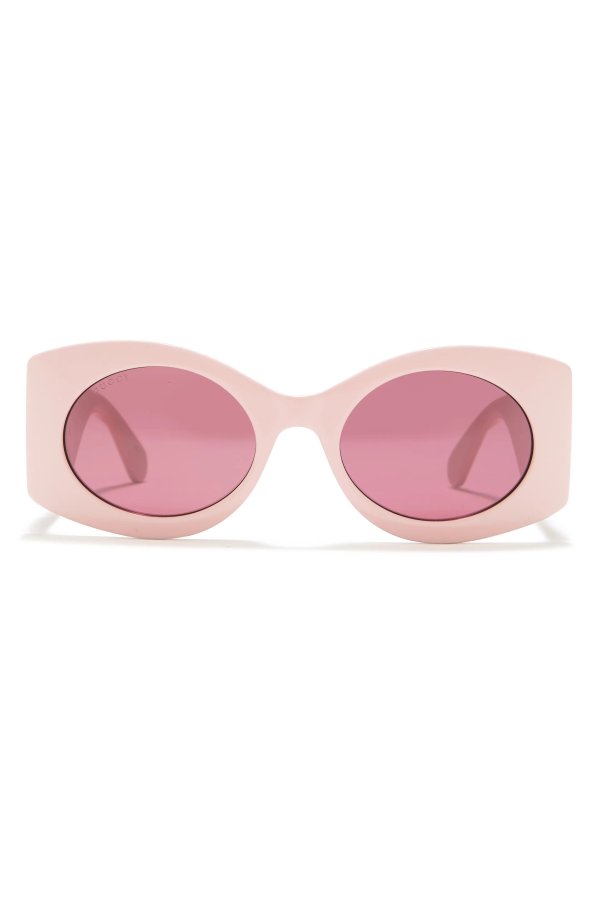 53mm Oval Square Fashion Sunglasses