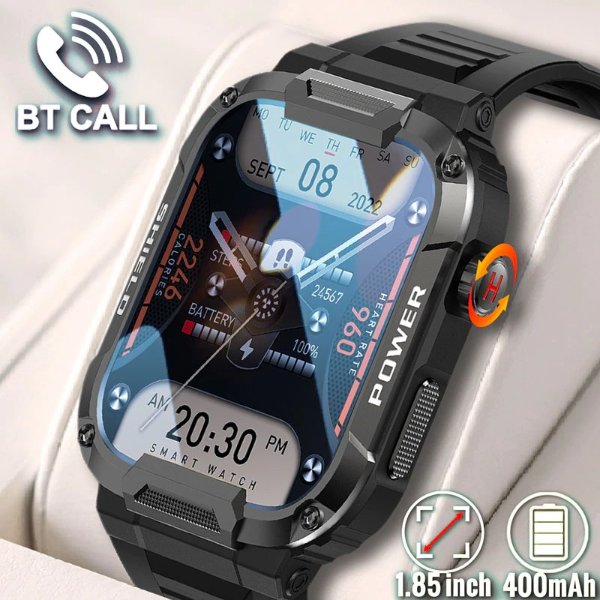 21.37US $ 83% OFF|Rugged Military Smart Watch Men For Xiaomi Android Ios Ftiness Watches Ip68 Waterproof 1.85'' Bluetooth Call Smartwatch 2023 New - Smart Watches - AliExpress