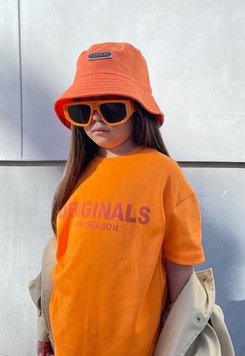 Missguided - MG Kids Orange Originals Graphic T Shirt (4-7 years)