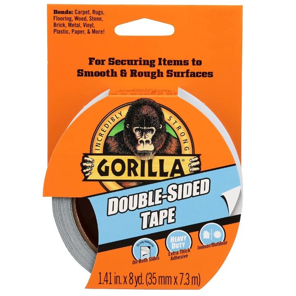 Gorilla 强力双面胶带   1.41 x 8 yd 灰色