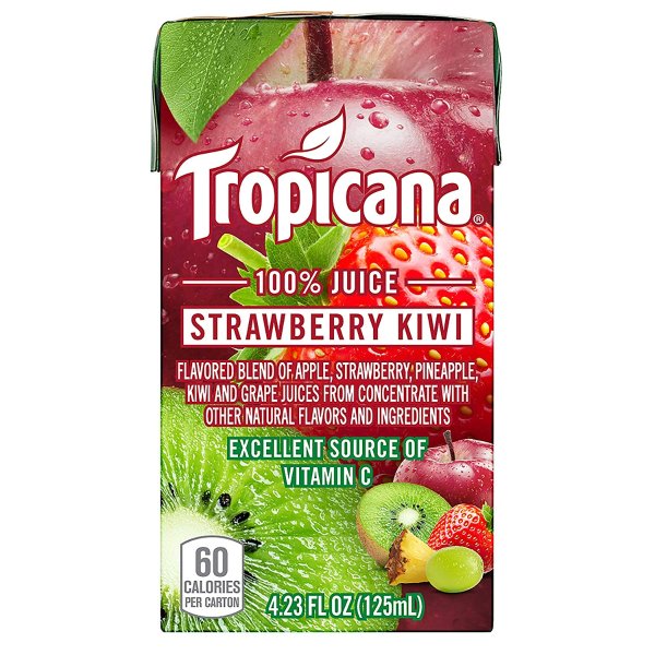 100% Juice Box, Strawberry Kiwi, Pack of 44