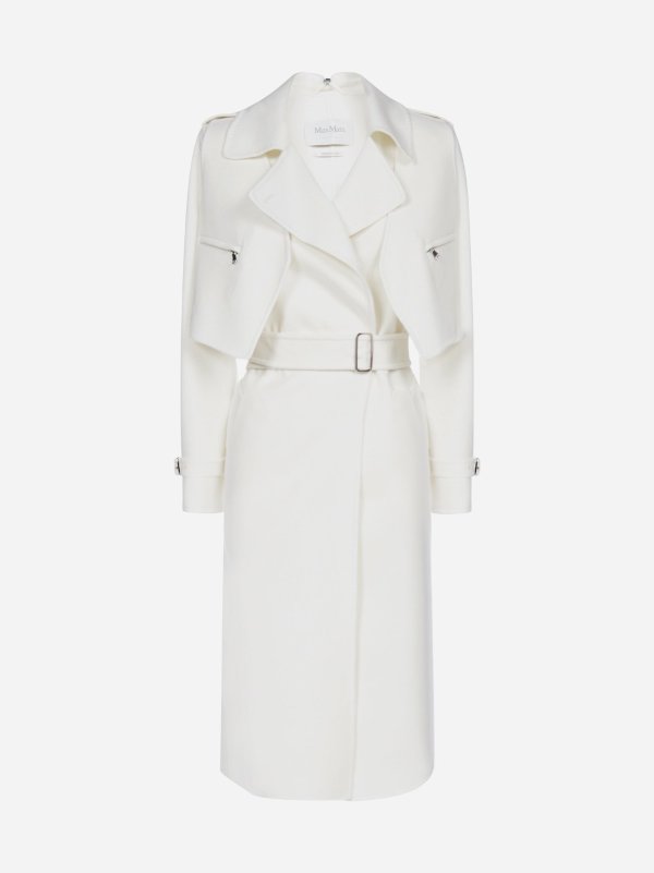 Gianna wool and cashmere long coat