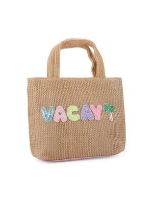 Kid's Embellished Woven Tote