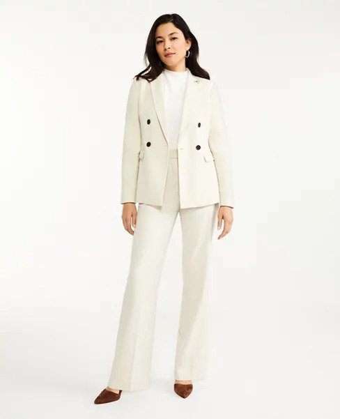 Petite Long Double Breasted Blazer | Ann Taylor