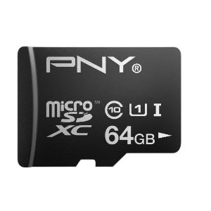PNY Turbo Performance 64GB High Speed MicroSDXC Class 10 UHS-1 