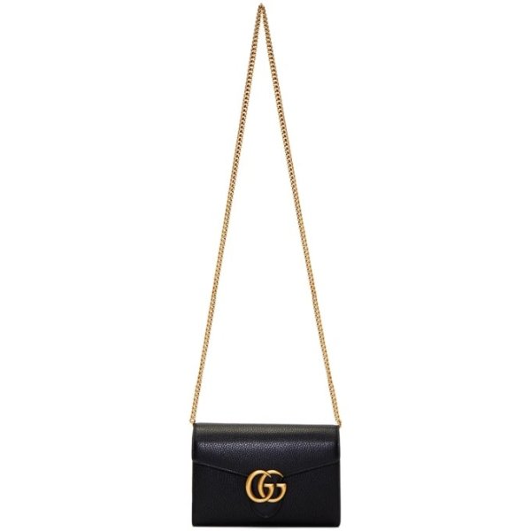 - Black GG Marmont Cellarius Wallet Bag