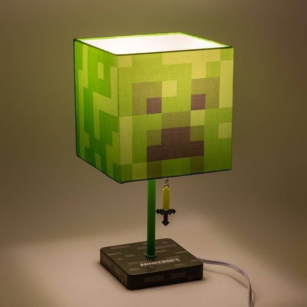 Minecraft Creeper Table Lamp