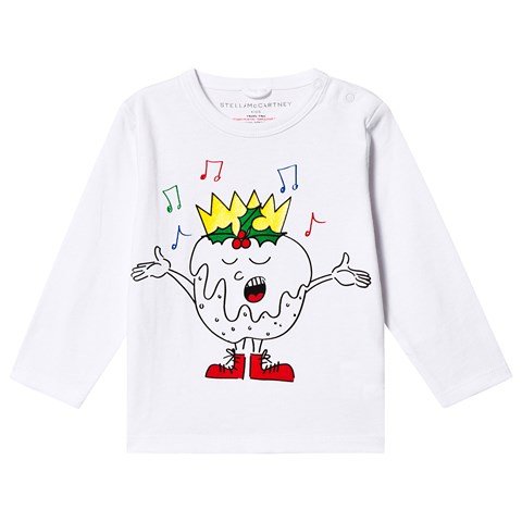 White Christmas Graphic Print Long Sleeve T-Shirt | AlexandAlexa