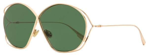 Women's Butterfly Sunglasses Stellaire 2 DDBO7 Gold Copper 68mm