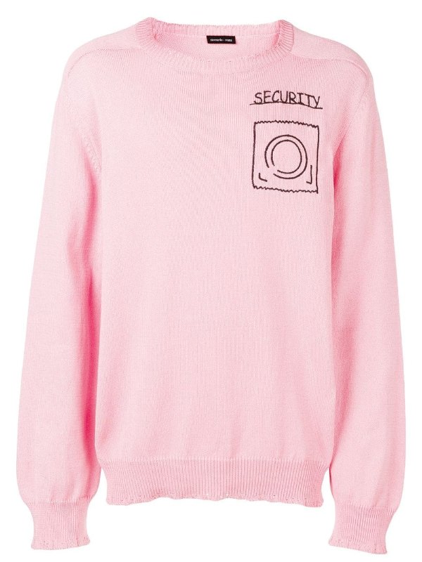 security embroidered jumper