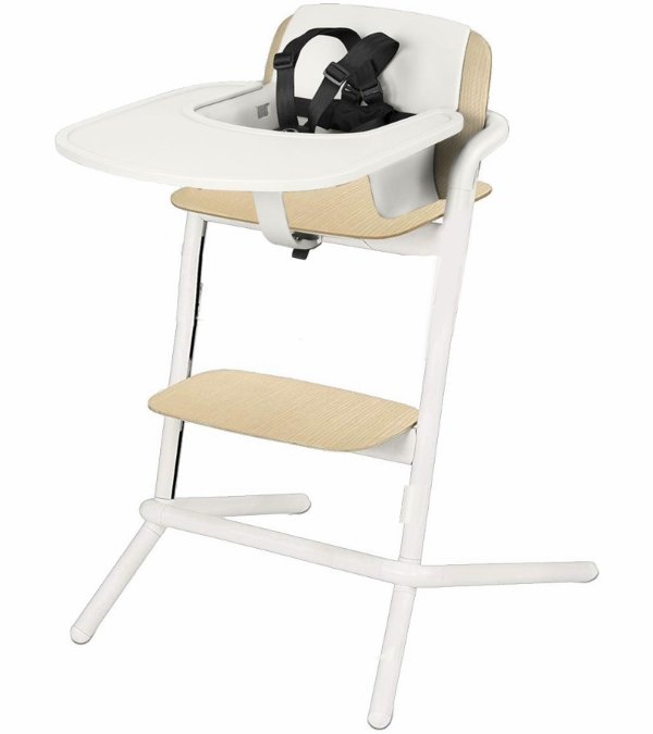 LEMO High Chair, Wood - Porcelaine White
