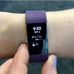 Fitbit Charge 2 Heart Rate and Fitness Wristband Plum