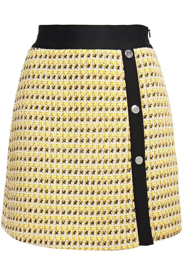 Jisidore metallic cotton-blend tweed mini skirt