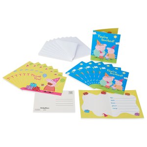 American Greetings Girls Peppa Pig Invite and Thank You Combo Pack 8 Count