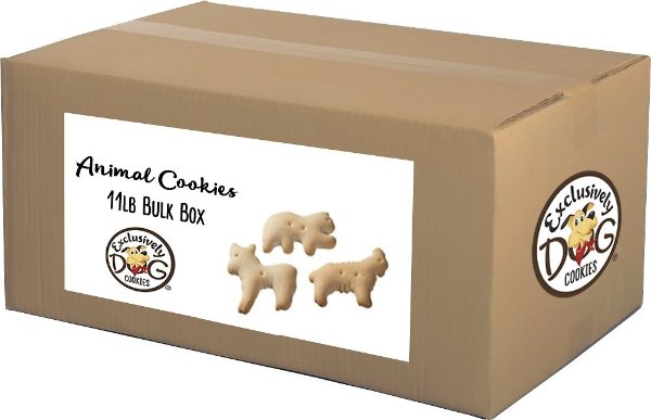 Exclusively Dog Animal Cookies Dog Treats, 11-lb box - Chewy.com