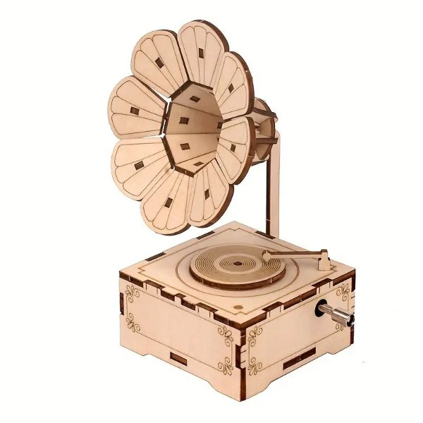 DIY 3D Wooden Puzzle Music Box Model Kits Toys Pen Holder Antique Carved Handmade Mechanical Toy, Building Game Creative Stem Toys Kit Perfect Gift For Children, Teens & Adults