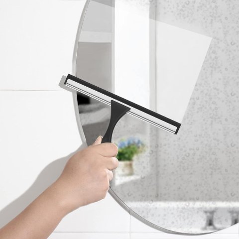 SetSail Shower Squeegee for Glass Door Stainless Steel Window Squeegee  All-Purpose Heavy-Duty Bathroom Squeegee