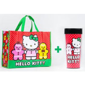 Sanrio现有订单满$50 免费送Hello Kitty节日托特包和可爱马克杯