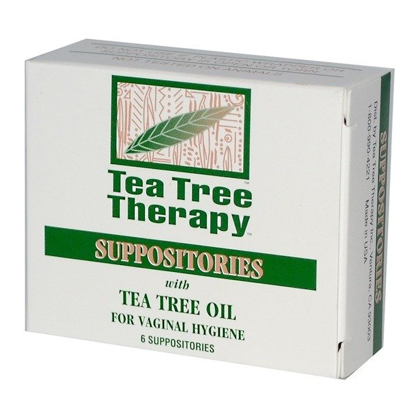 Tea Tree Therapy, 茶树油栓剂，阴道卫生，6栓剂