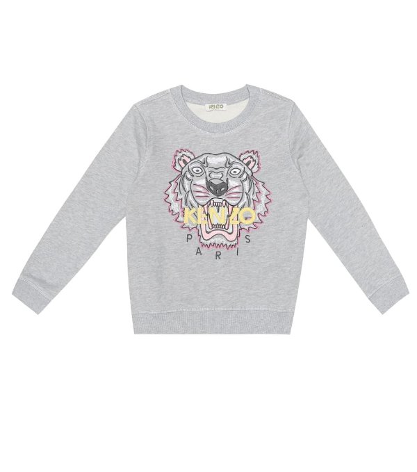 Tiger logo cotton sweater