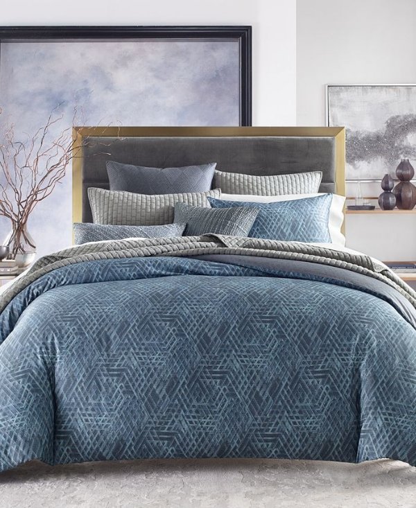 Composite Geometric Comforter, Full/Queen, Created for Macy's