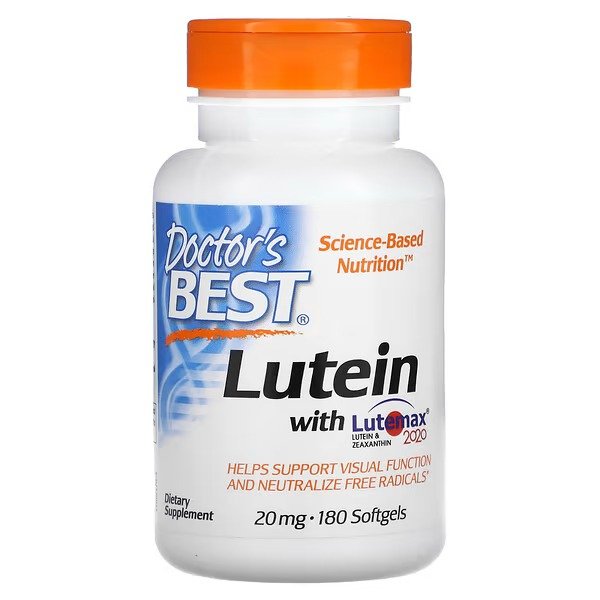 Lutein with Lutemax 2020, 20 mg, 180 Softgels