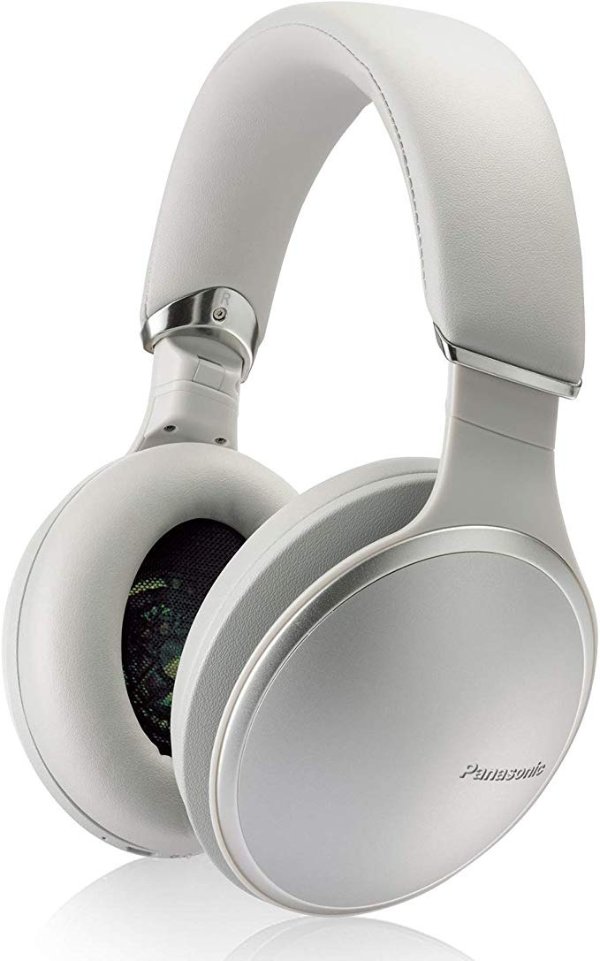 Noise Cancelling Over The Ear Headphones with Wireless Bluetooth, Alexa Voice Control & Other Assistants – Silver (RP-HD805N-S)