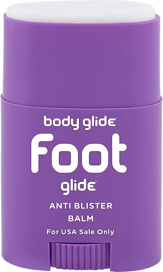 Body Glide Foot Glide Anti Blister Balm, 0.8oz: blister prevention for heels, shoes, cleats, boots, socks, and sandals. Use on toes, heel, ankle, arch, sole and ball of foot