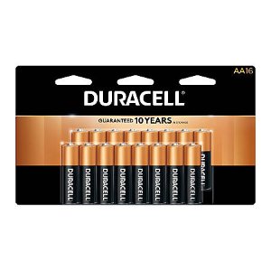 Duracell 铜头碱性电池 16节 (AA/AAA)