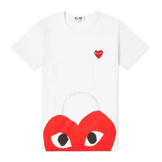 Ladies Double Heart Print T-shirt